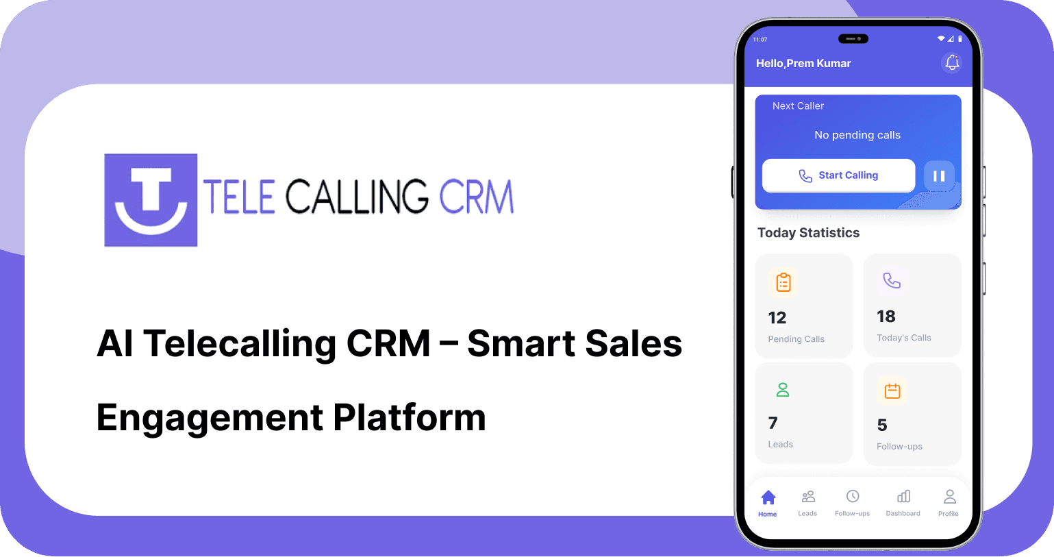 TeleCalling CRM project