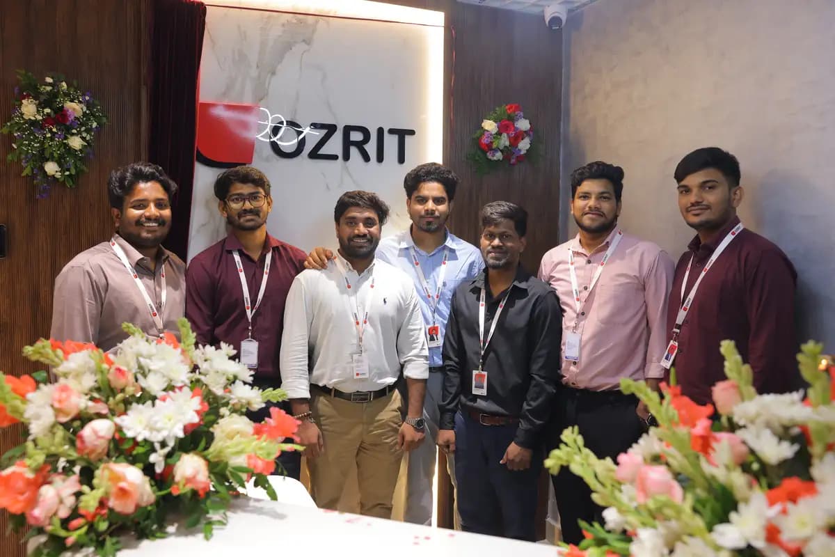 OZRIT — a top app development company in India — mobile app team at the Hyderabad office