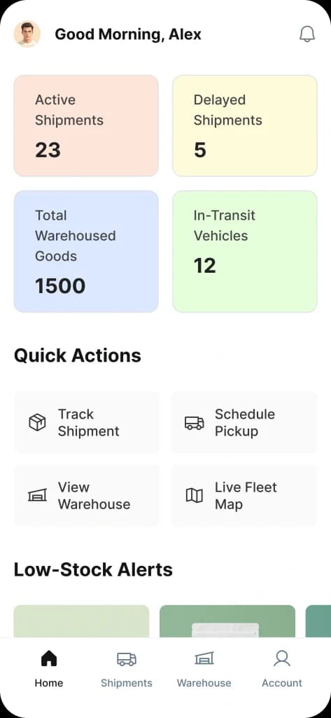 Logistics App Development Services by Ozrit reflection
