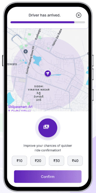 Rutur live tracking screen