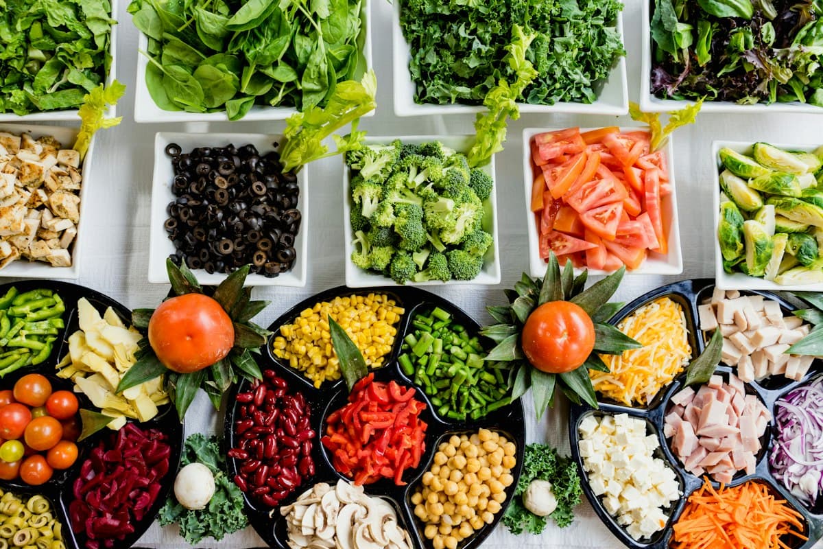 Fresh vegetables, for grocery and food delivery app development