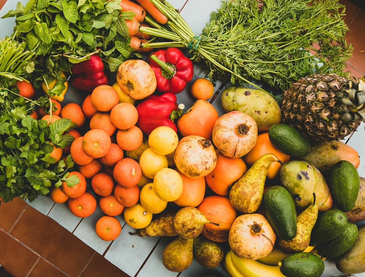 Crate of fruit and vegetables, for subscription grocery delivery app development